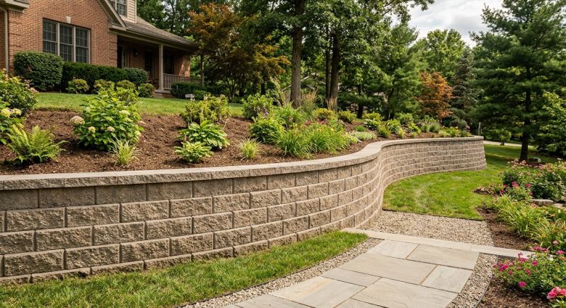 Block Retaining Wall Installation in Pasco County, FL