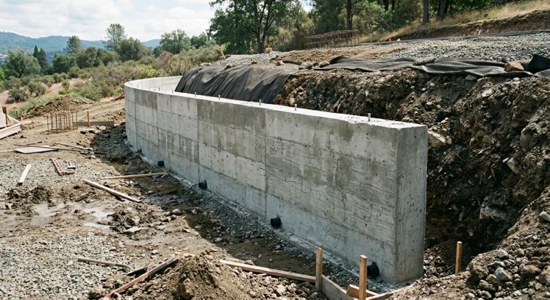Retention Wall Construction in Santa Rosa, CA