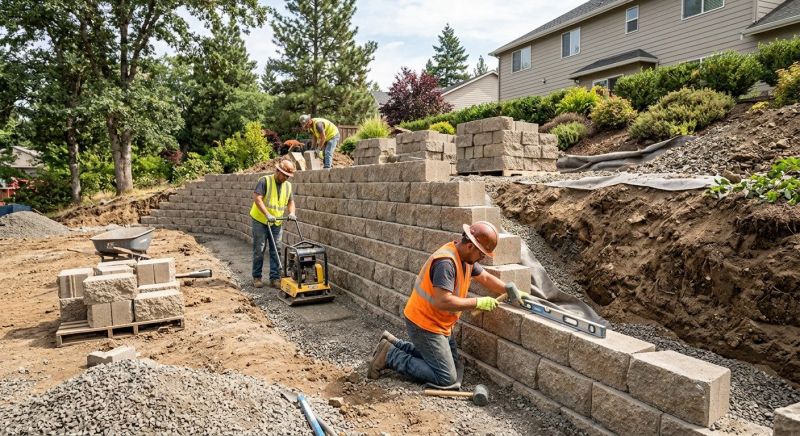 Retention Wall Construction in Citrus County, FL