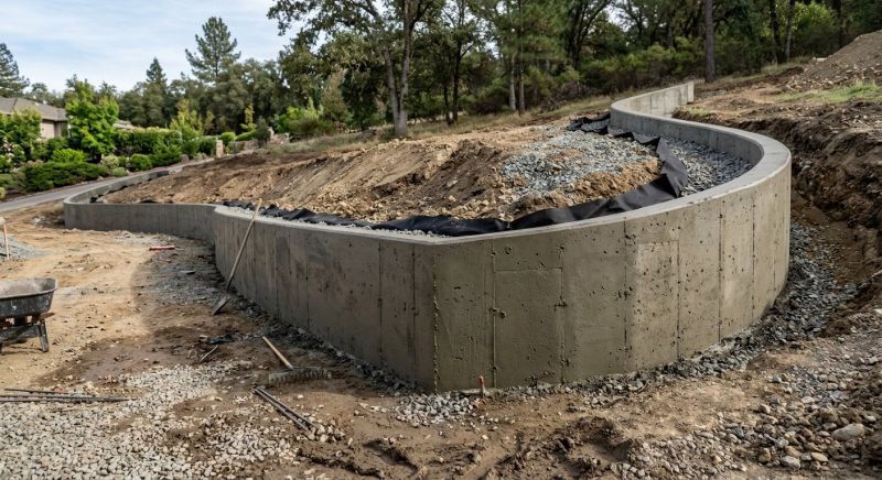 Retention Wall Construction in Orlando, FL