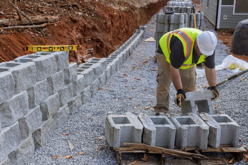 Retention Wall Construction in Deland, FL